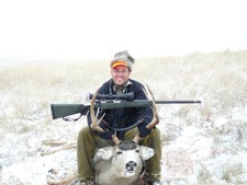 Scott from Florida -- Scott's first mule deer during the 2008 South Dakota deer season.