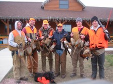 2006 late season December pheasant hunt - Jeff Bondesen, Brad Coulson, Jack Miller, Al Kulbel, Brent Coulson and Casey Coulson.